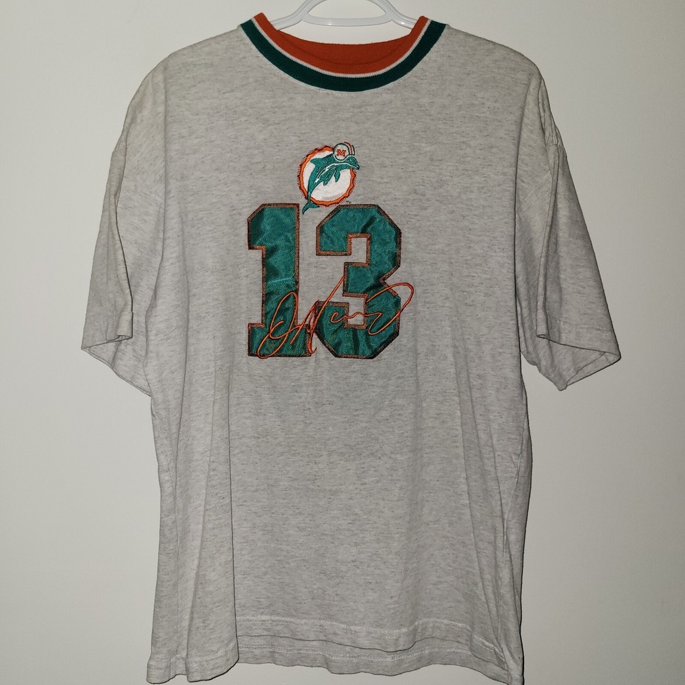 Vintage Legends Athletic Dan Marino T-Shirt Size Large Dolphins Made In USA Gray